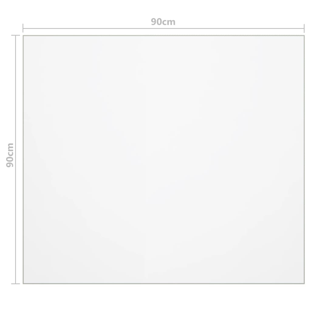 Zaštita za stol prozirna 90 x 90 cm 1,6 mm PVC