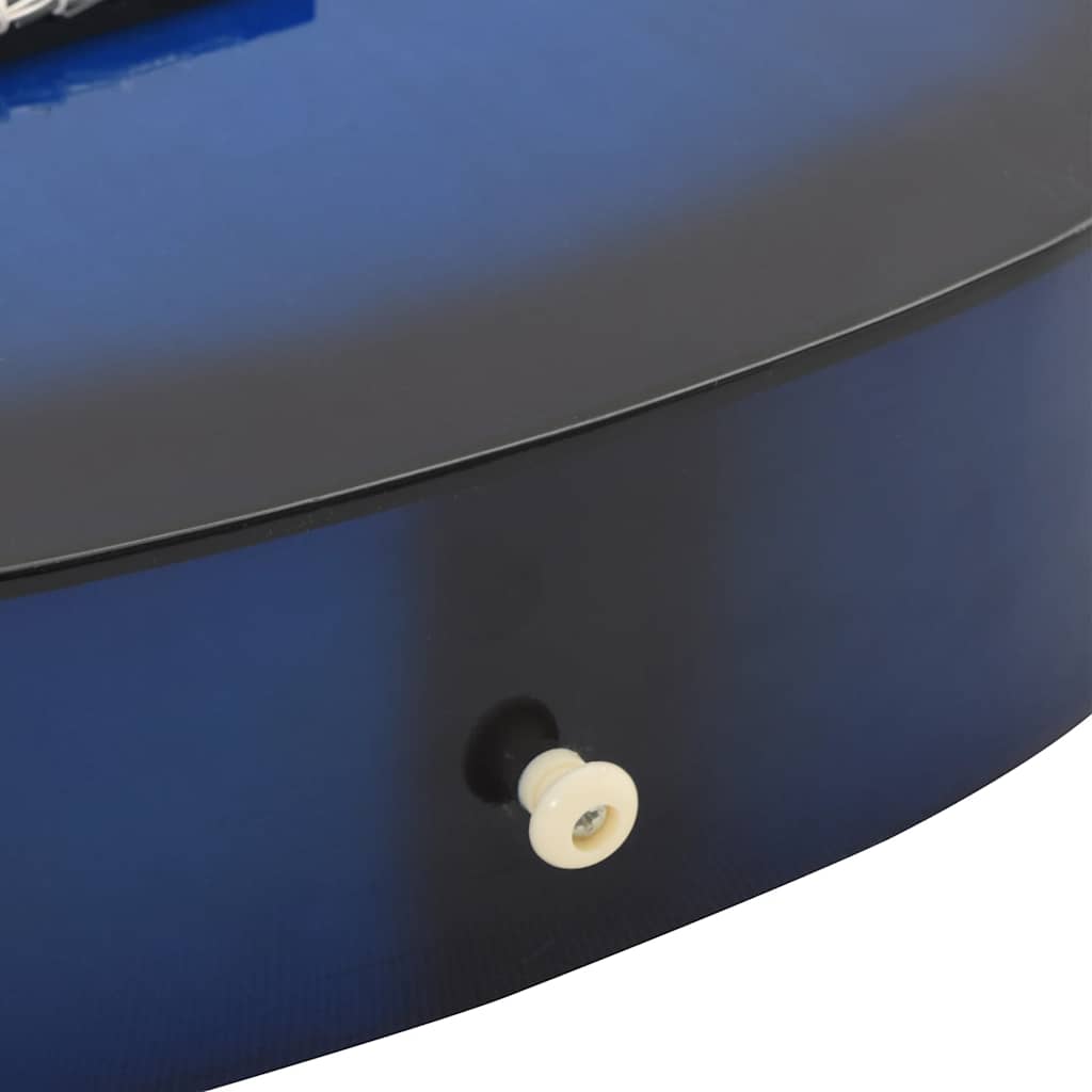 8-dijelni set klasične gitare za početnike plavi 3/4 36"