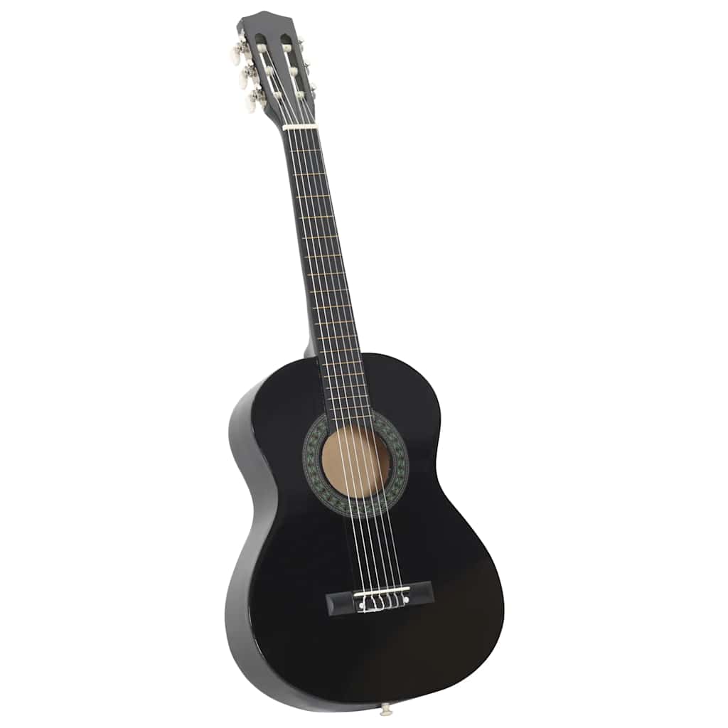 8-dijelni set klasične gitare za početnike crni 1/2 34"