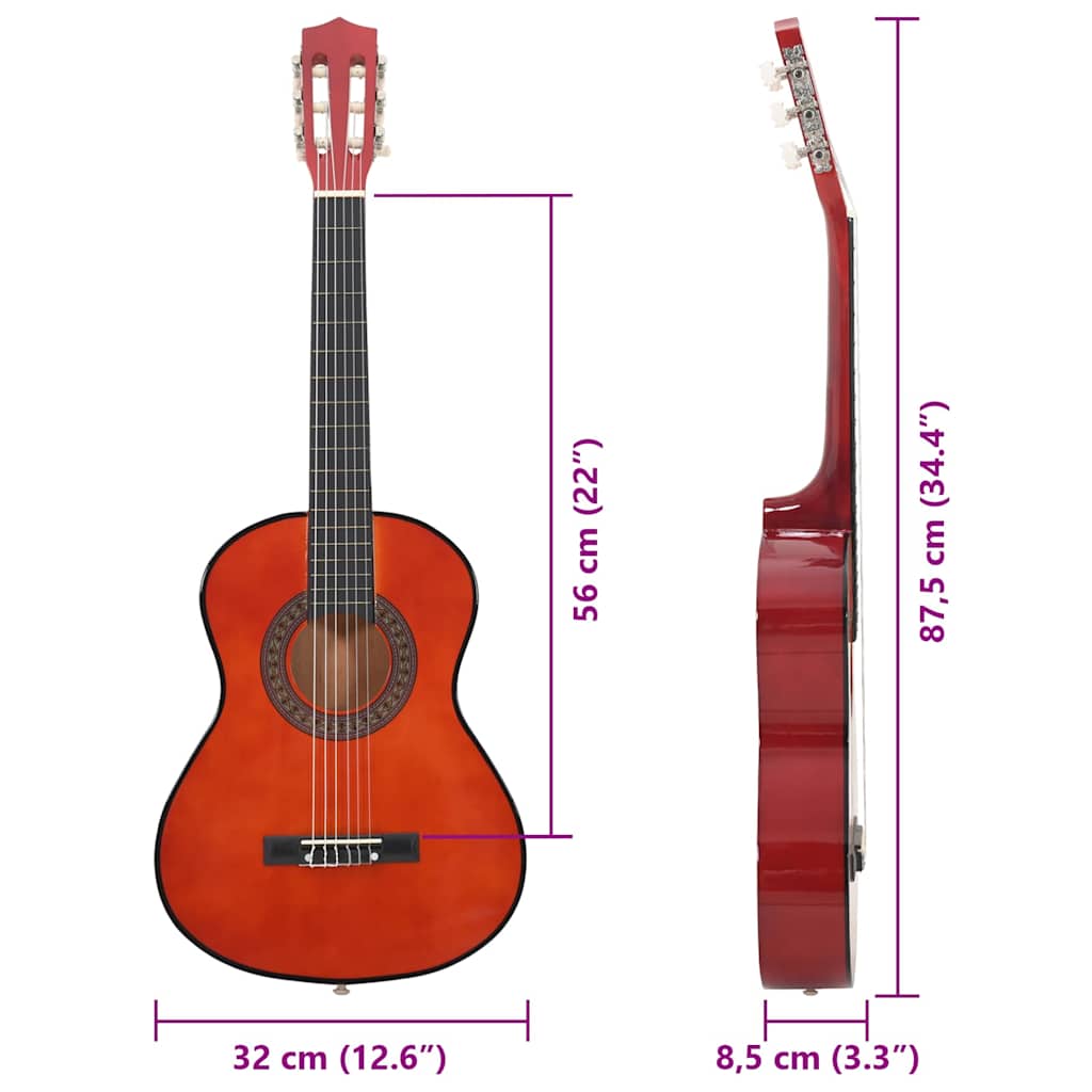 Klasična gitara za početnike i djecu 1/2 34 " od drva lipe
