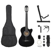 12-dijelni set klasične gitare Western sa 6 žica crni 38 "