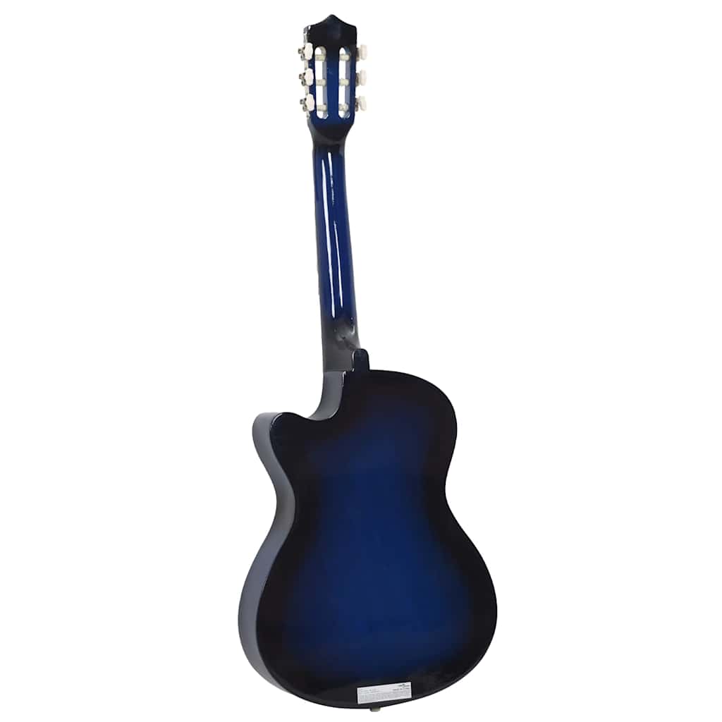Klasična gitara Western s prorezom i 6 žica plava 38 "