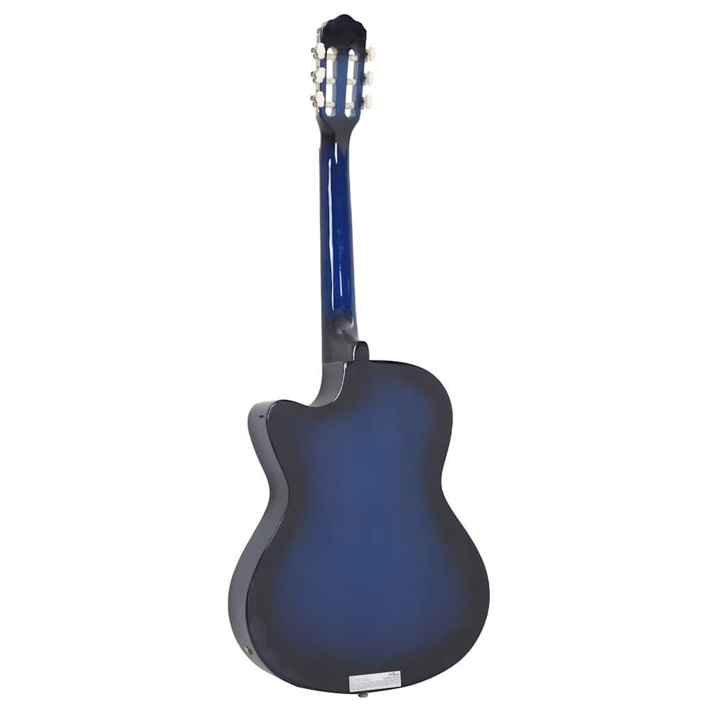 Klasična gitara Western s ujednačivačem i 6 žica plava