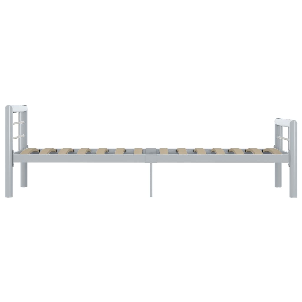 Okvir za krevet sivo-bijeli metalni 100 x 200 cm