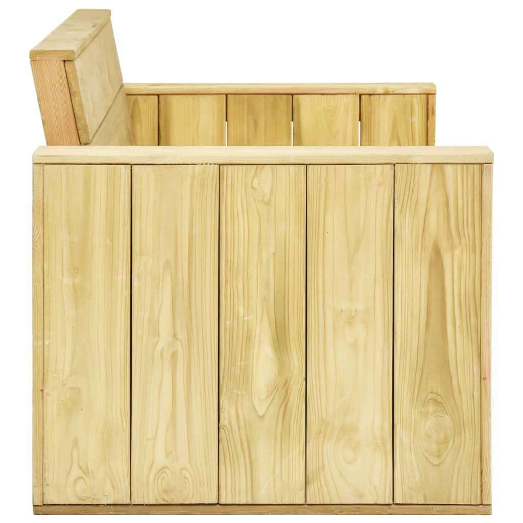 3-dijelna vrtna garnitura od impregnirane borovine
