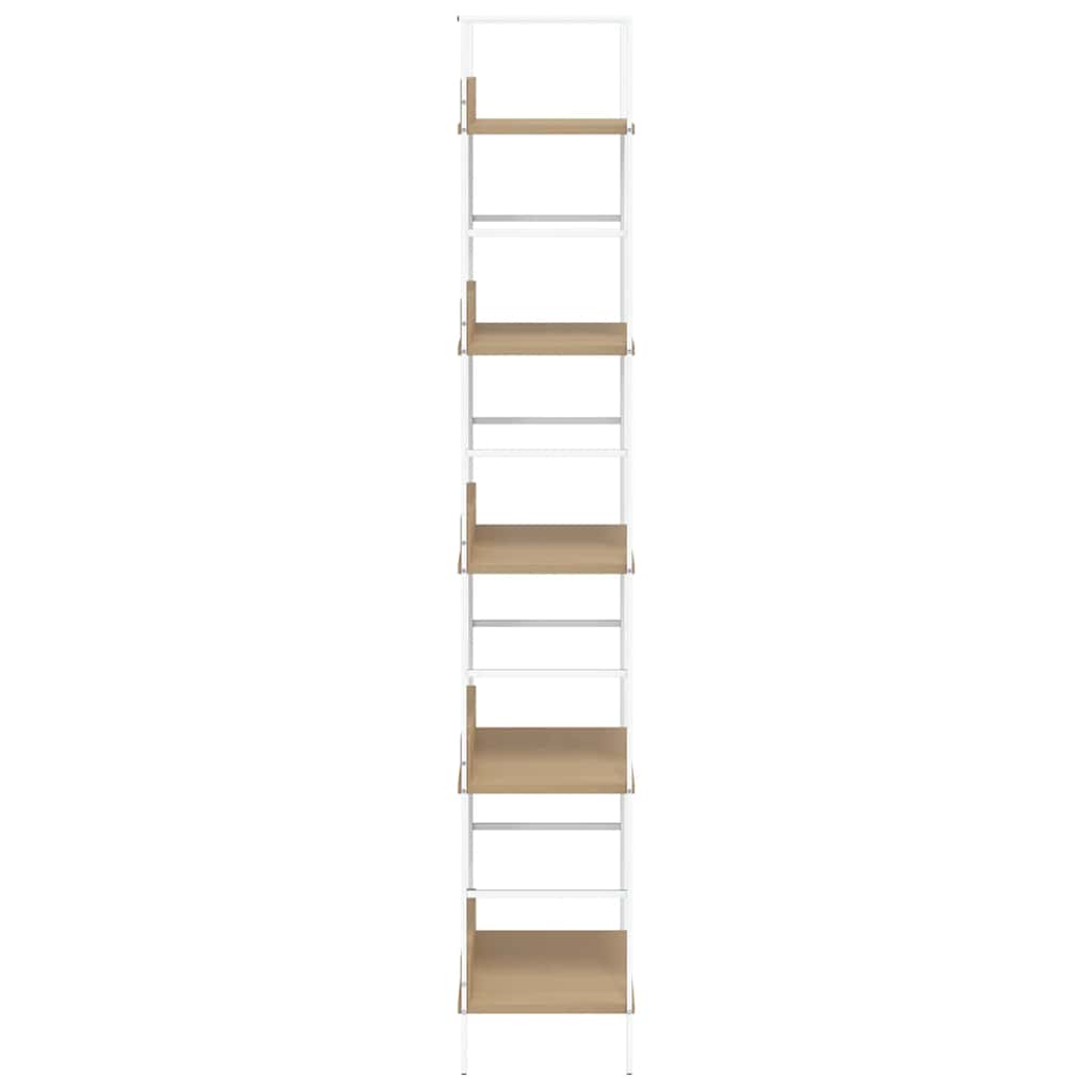 Police za knjige s 5 razina boja hrasta 60x27,6x158,5 cm drvene