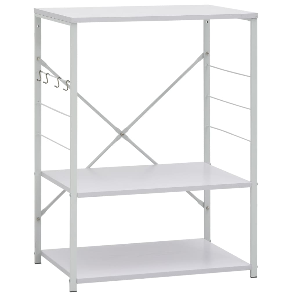 Ormarić za mikrovalnu pećnicu bijeli 60 x 39,6 x 79,5 cm drveni