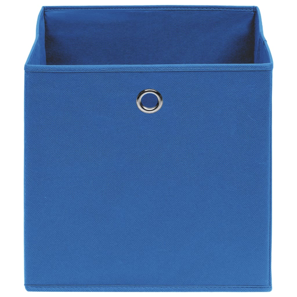 Kutije za pohranu 10 kom plave 32 x 32 x 32 cm od tkanine