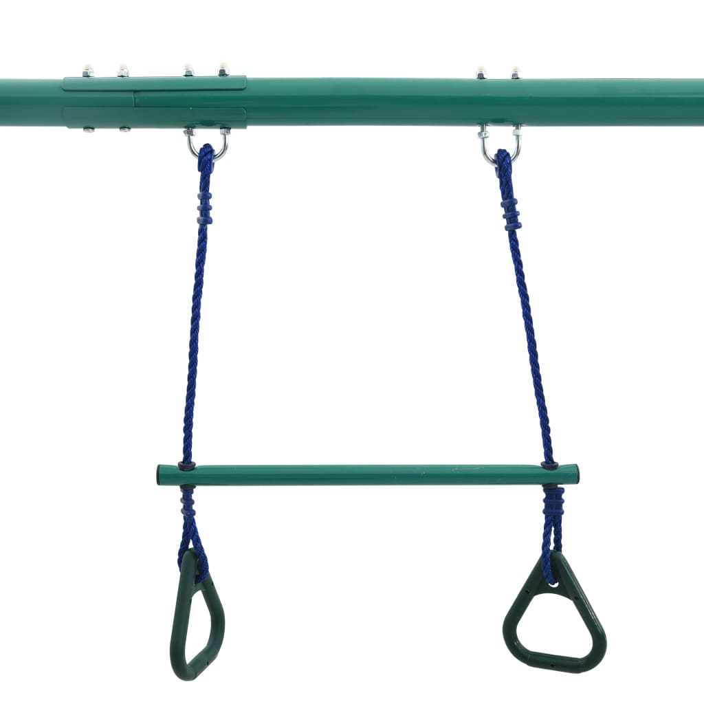 Set ljuljački s gimnastičkim karikama i 4 sjedala čelični