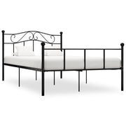 Okvir za krevet crni metalni 160 x 200 cm