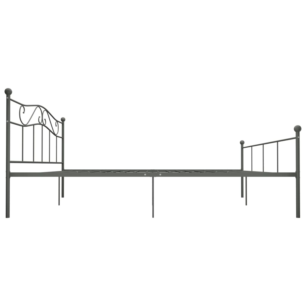 Okvir za krevet sivi metalni 180 x 200 cm