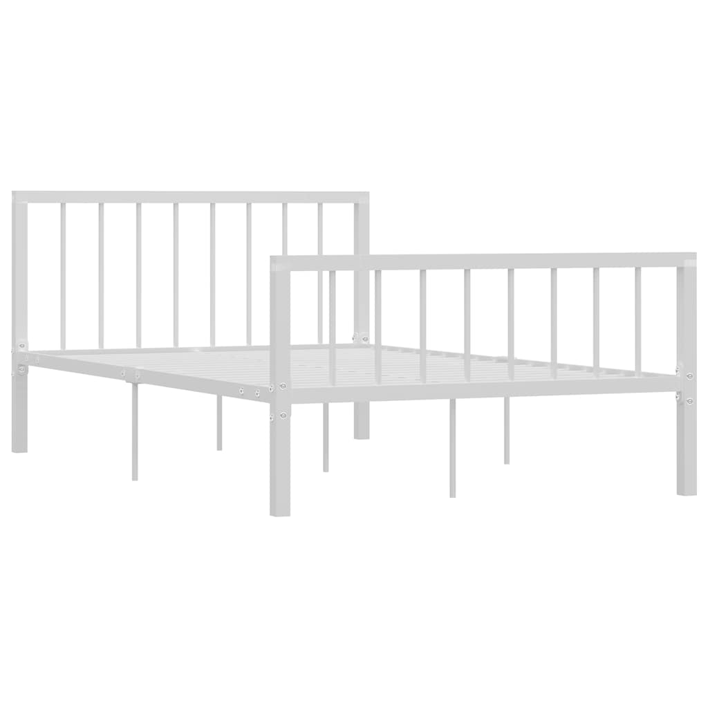 Okvir za krevet bijeli metalni 120 x 200 cm