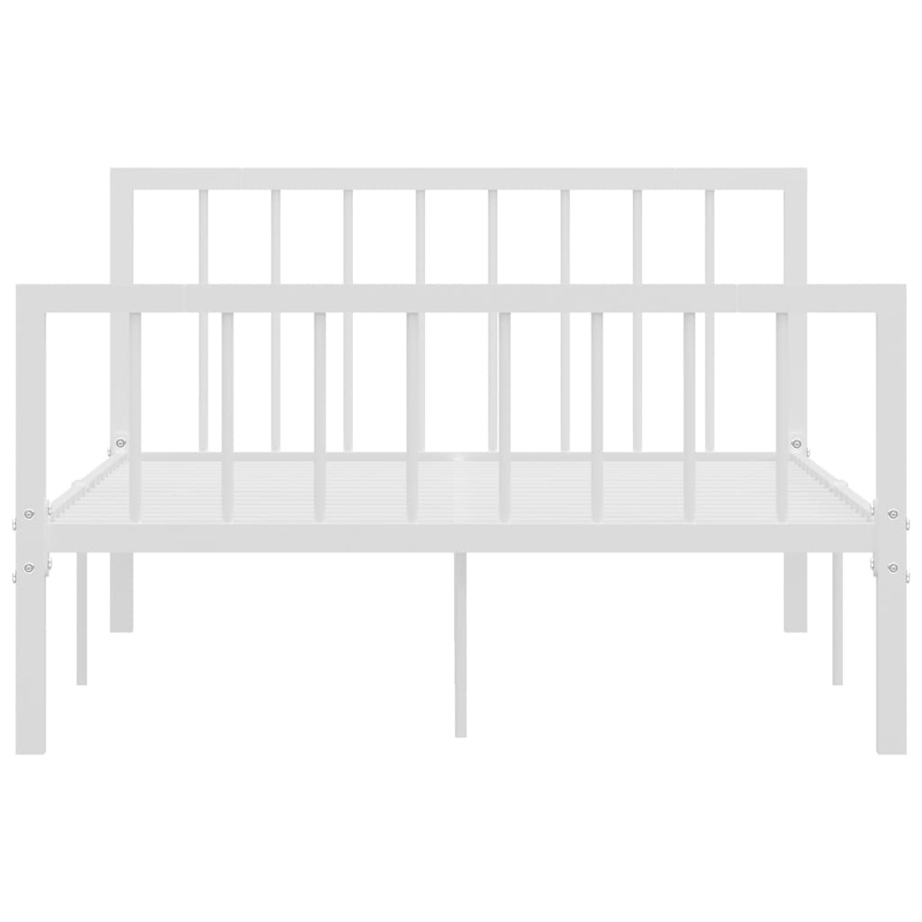 Okvir za krevet bijeli metalni 120 x 200 cm