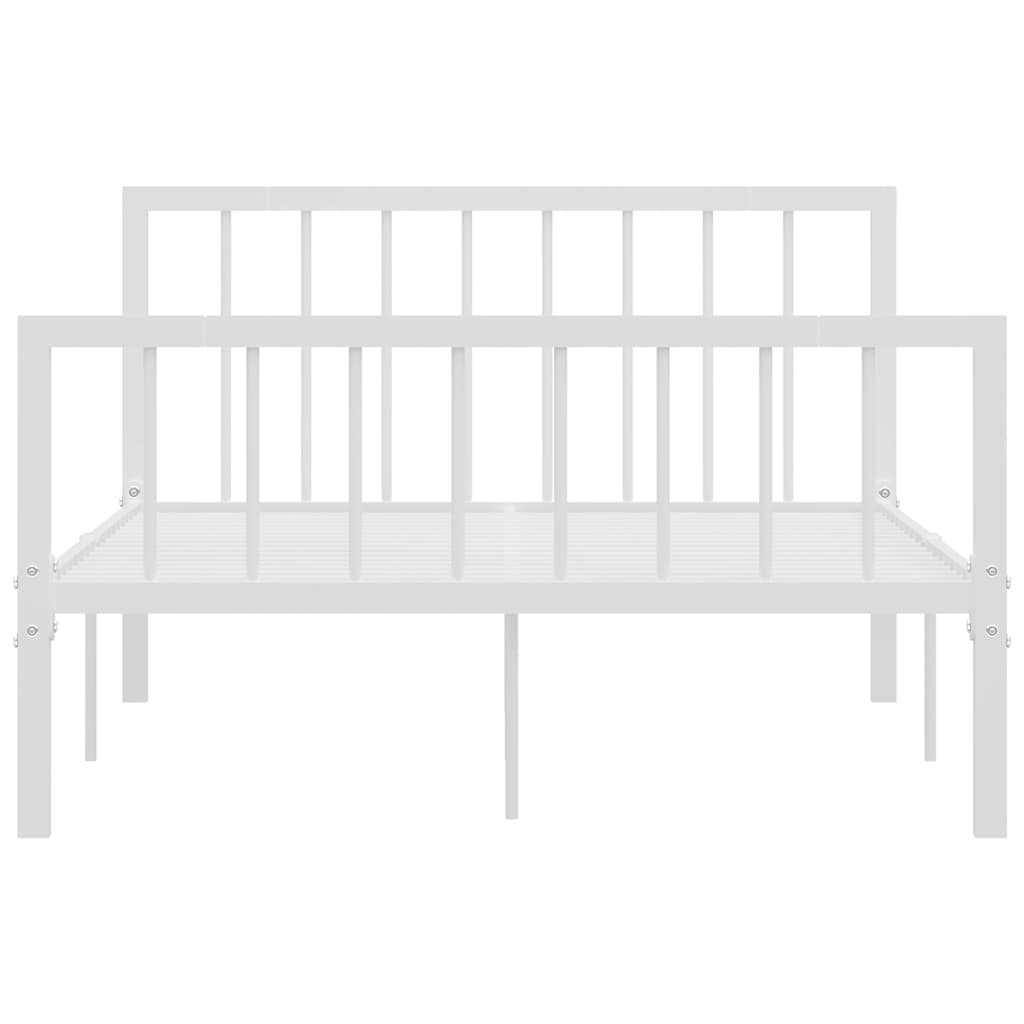 Okvir za krevet bijeli metalni 120 x 200 cm