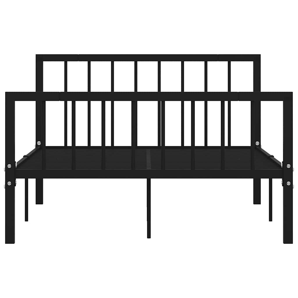 Okvir za krevet crni metalni 120 x 200 cm
