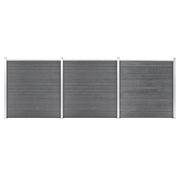 Vrtna ograda WPC 526 x 186 cm siva