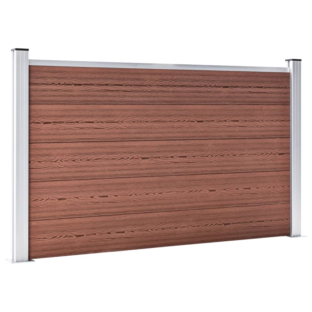 Vrtna ograda od WPC-a 353 x 106 cm smeđa
