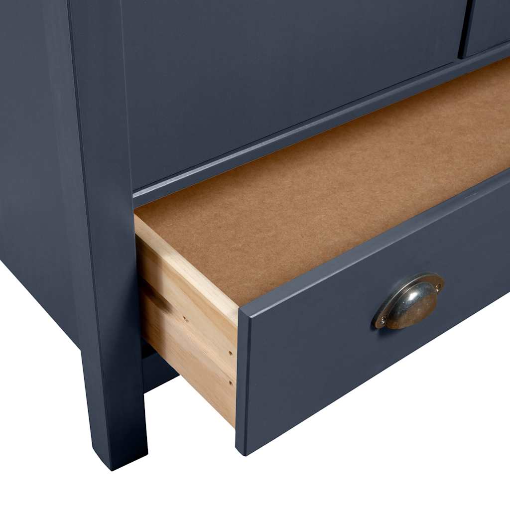 Trokrilni ormar Hill sivi 127 x 50 x 170 cm od masivne borovine