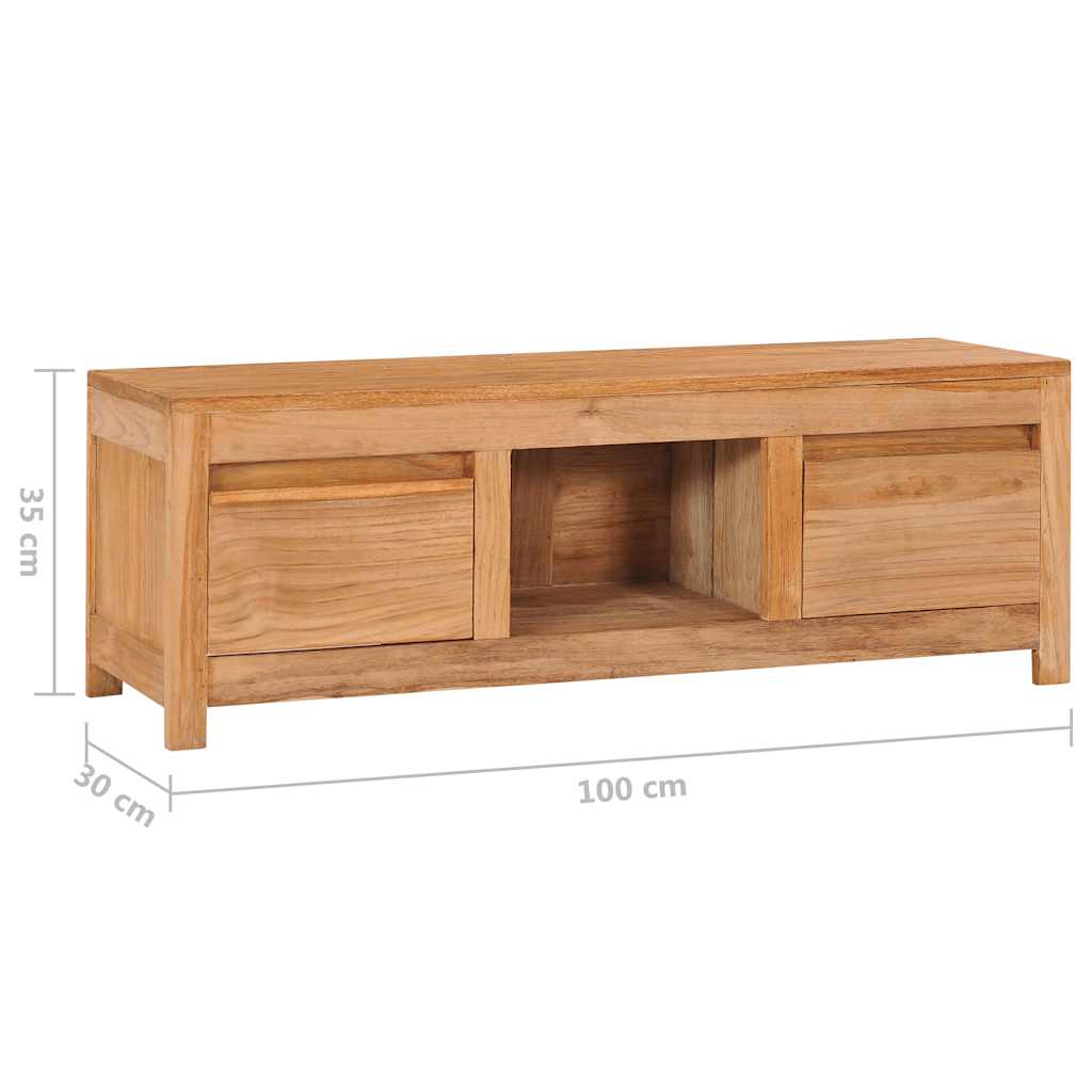 TV ormarić 100 x 30 x 35 cm od masivne tikovine