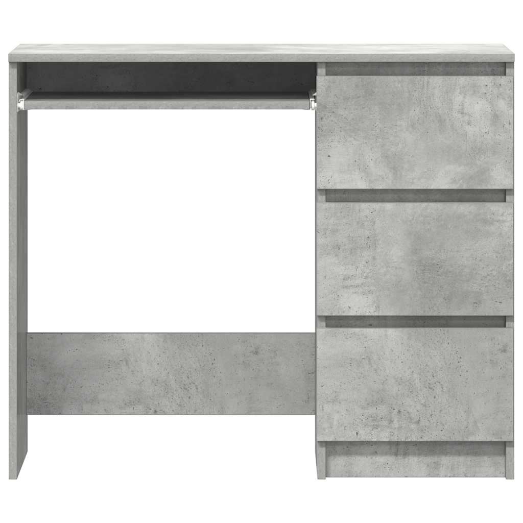 Radni stol siva boja betona 90 x 45 x 76 cm konstruirano drvo