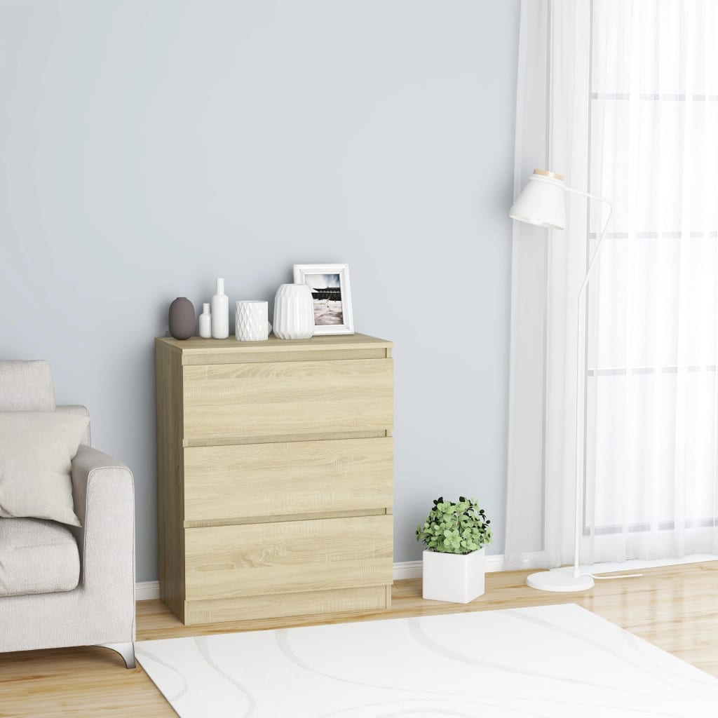 Komoda boja hrasta sonome 60 x 35 x 76 cm od konstruiranog drva