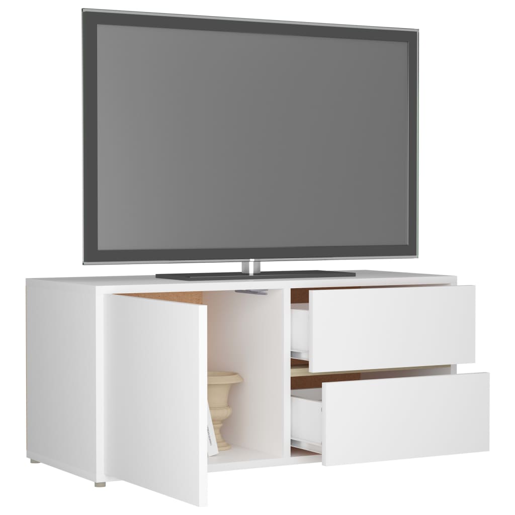 TV ormarić bijeli 80 x 34 x 36 cm od konstruiranog drva