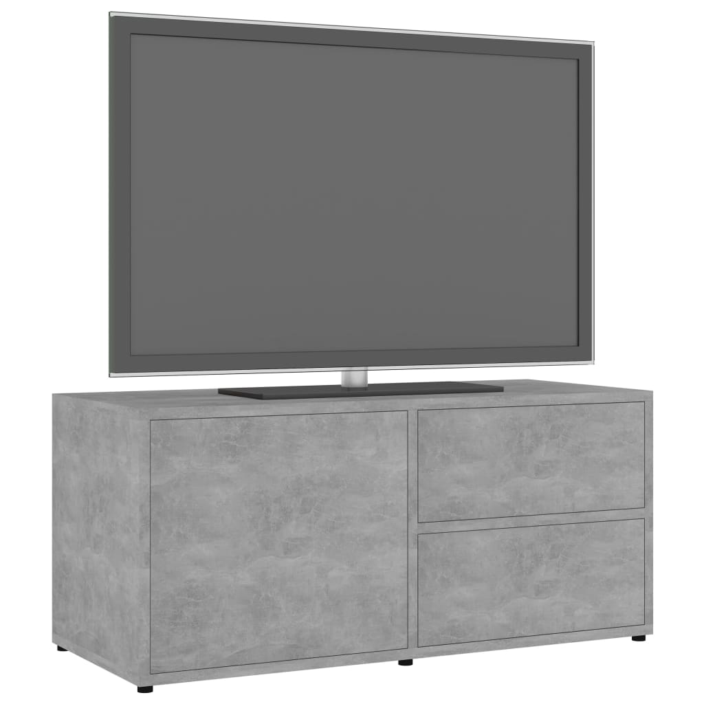 TV ormarić siva boja betona 80 x 34 x 36 cm konstruirano drvo