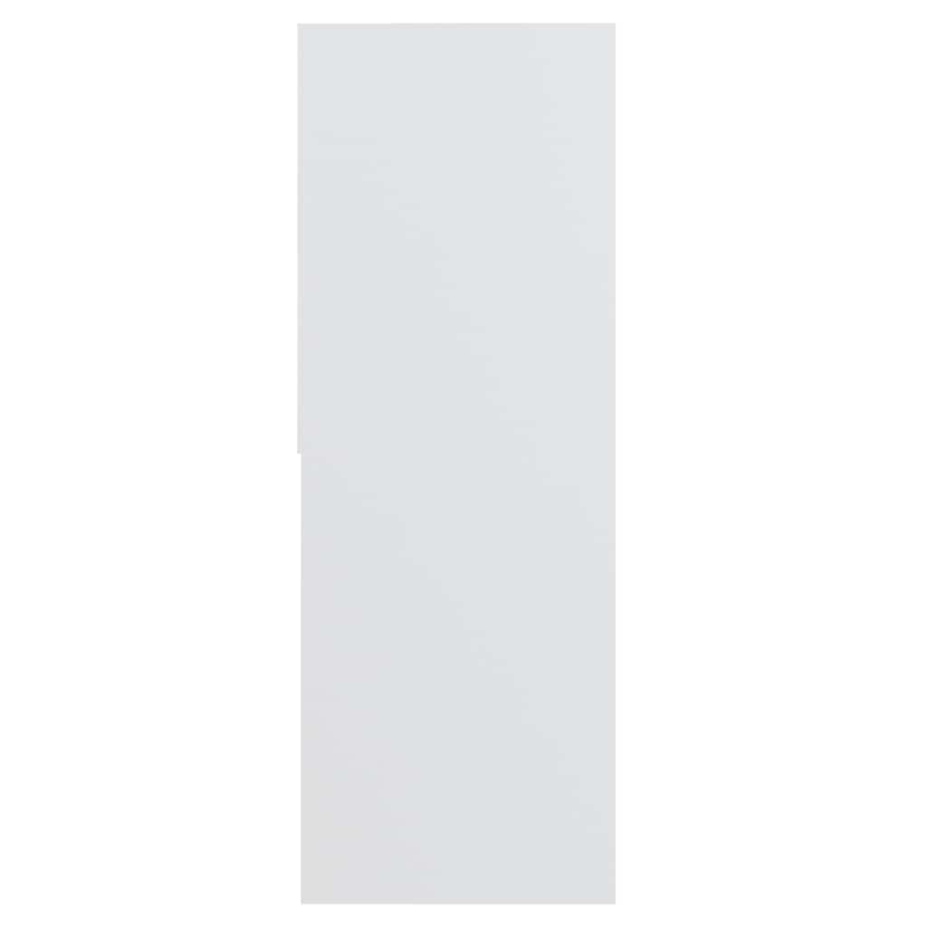 Ormarić za knjige bijeli 67 x 24 x 161 cm od konstruiranog drva