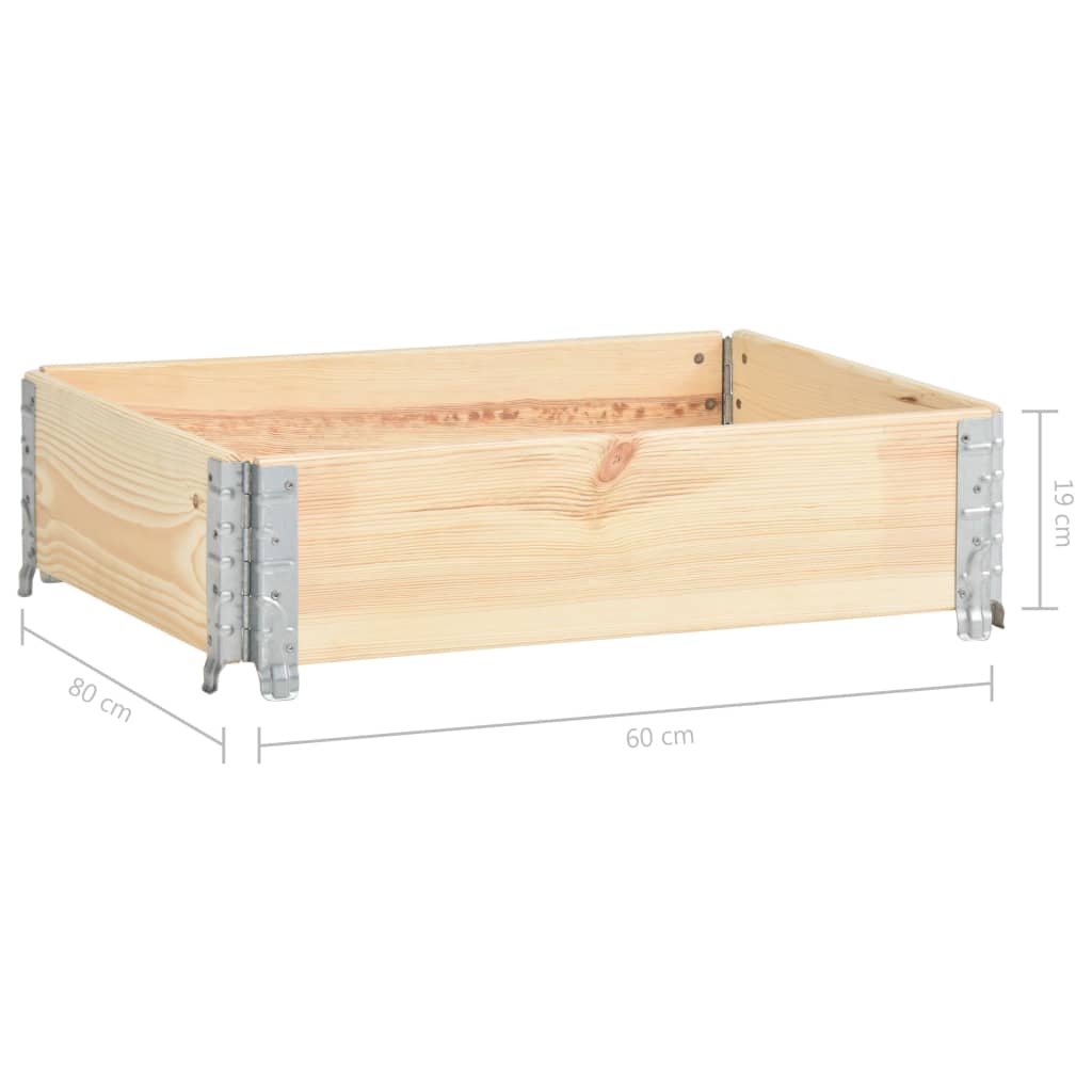 Okvir za palete 60 x 80 cm od masivne borovine