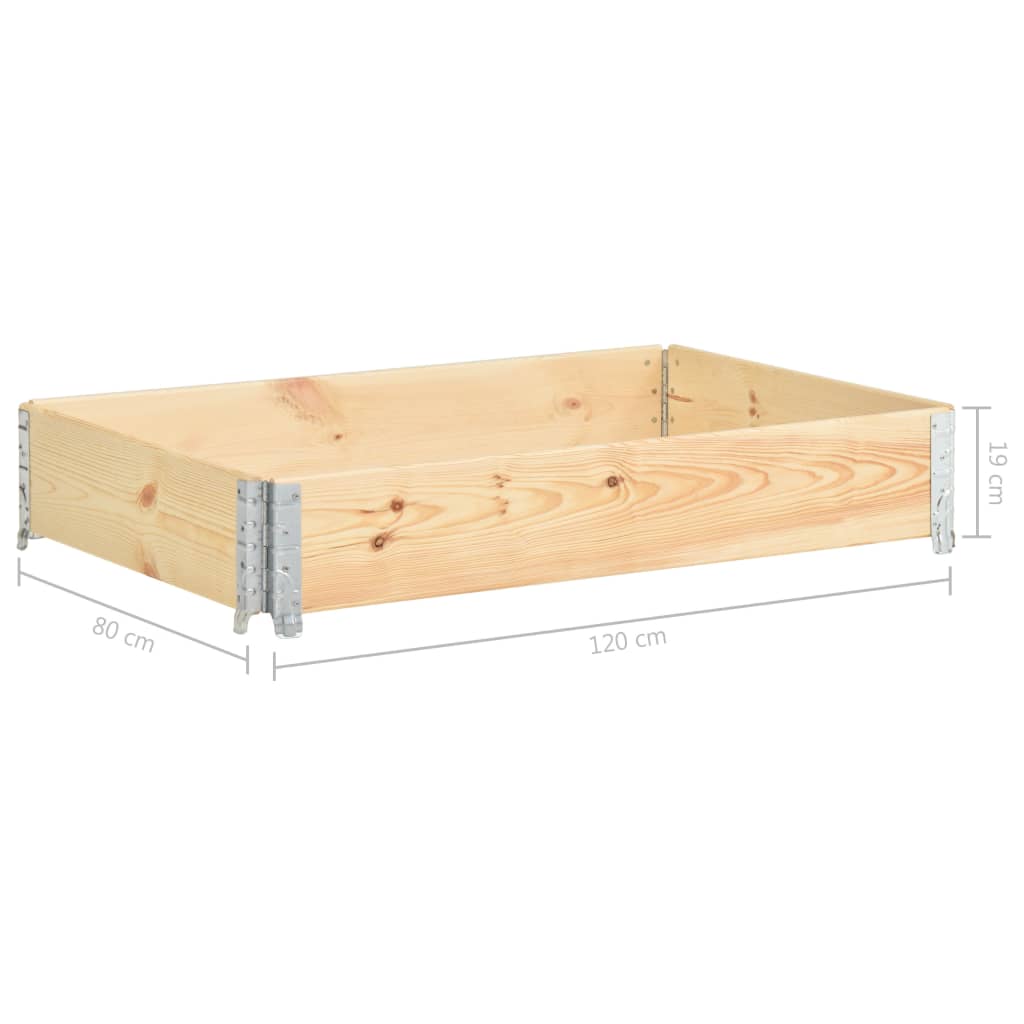 Okvir za palete 80 x 120 cm od masivne borovine