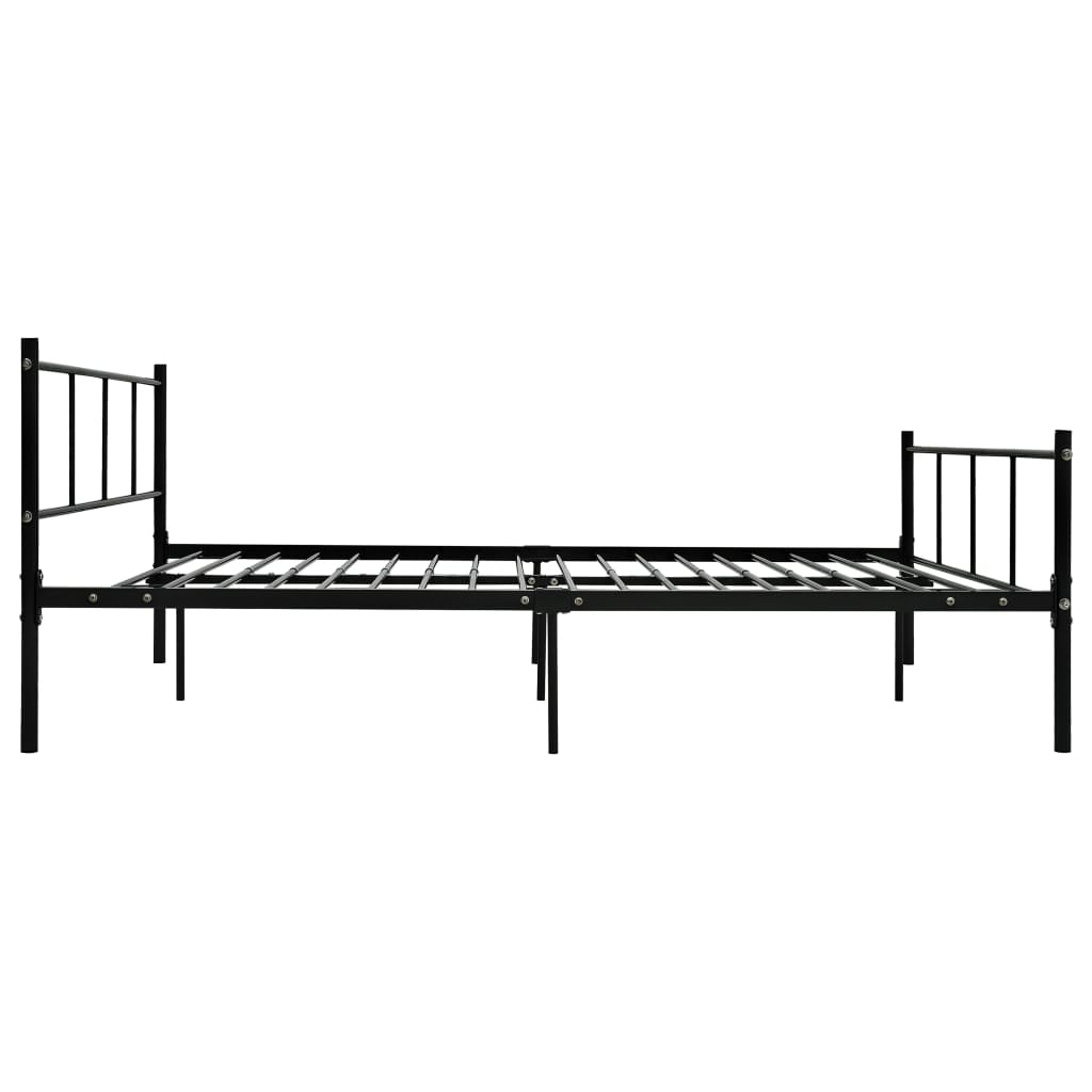 Okvir za krevet crni metalni 140 x 200 cm