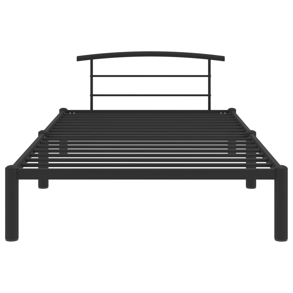 Okvir za krevet crni metalni 90 x 200 cm
