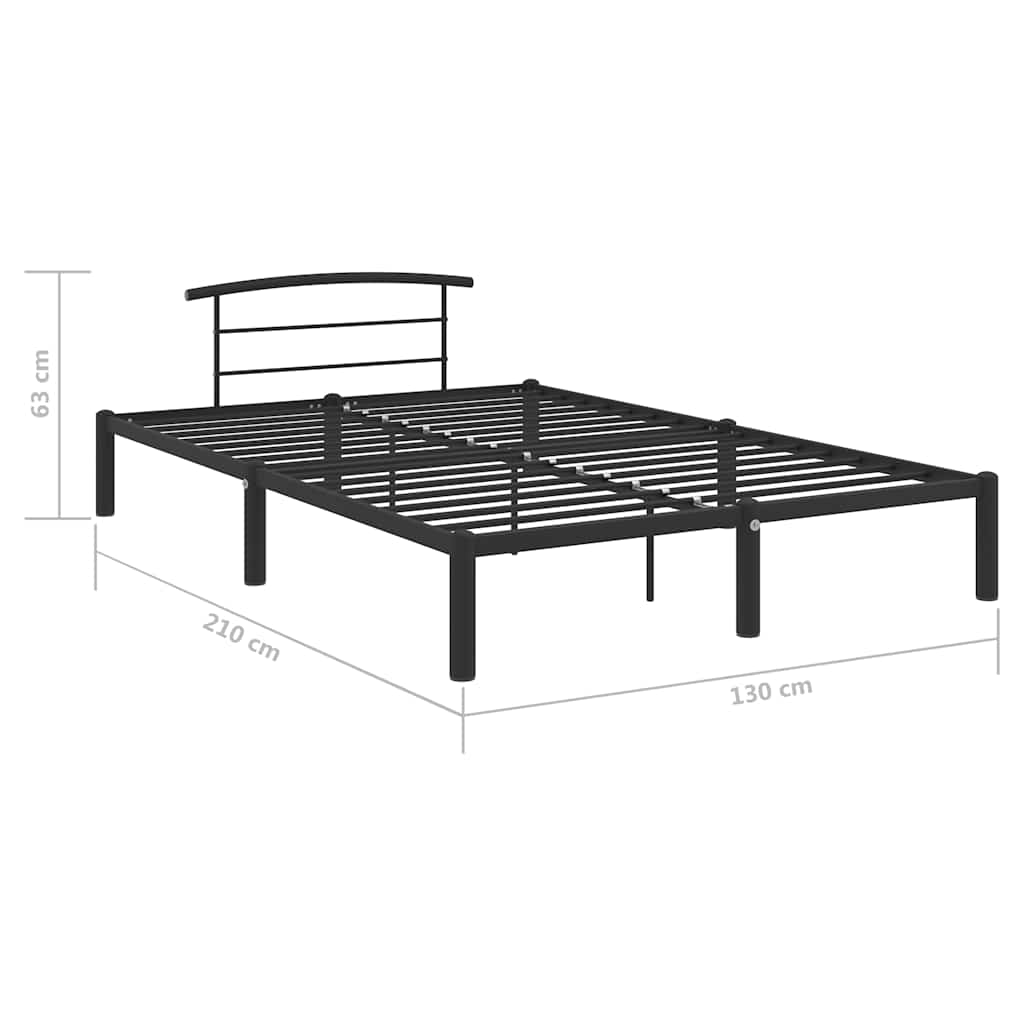 Okvir za krevet crni metalni 120 x 200 cm