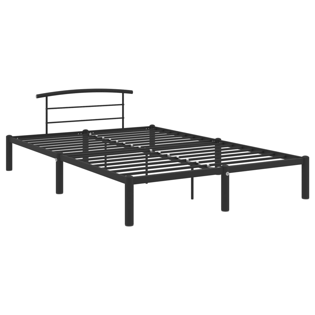 Okvir za krevet crni metalni 140 x 200 cm