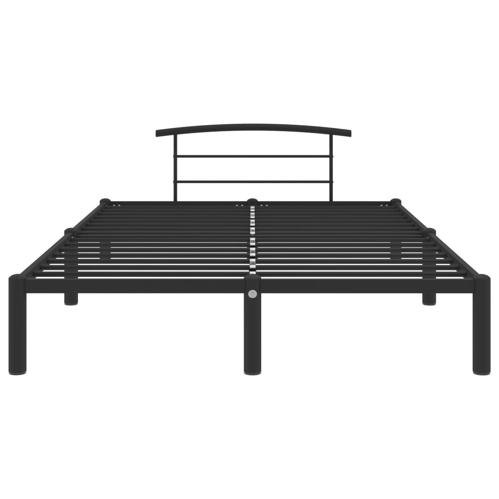 Okvir za krevet crni metalni 160 x 200 cm