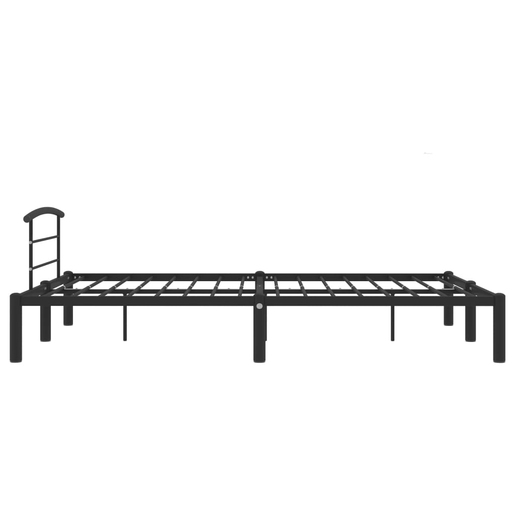 Okvir za krevet crni metalni 160 x 200 cm