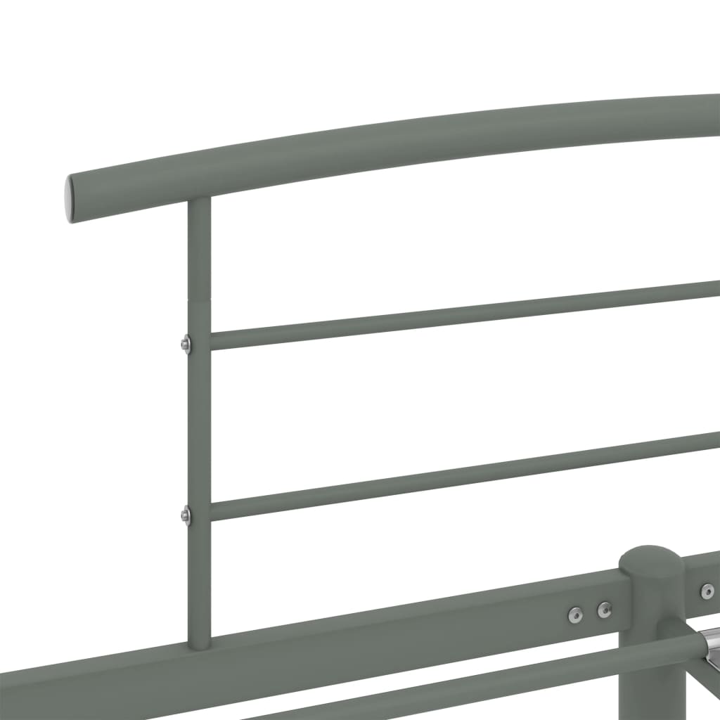 Okvir za krevet sivi metalni 160 x 200 cm