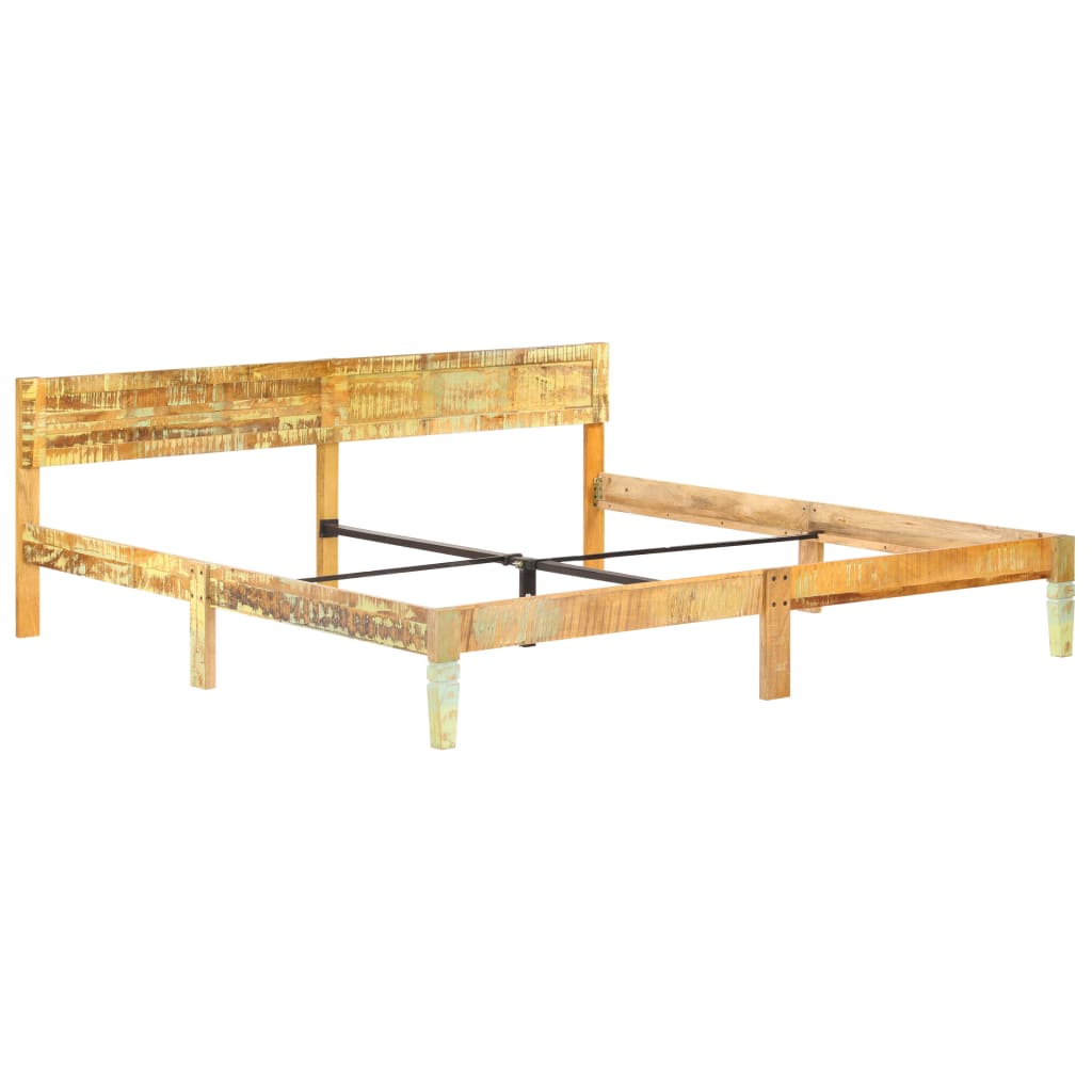 Okvir za krevet od masivnog obnovljenog drva 200 x 200 cm