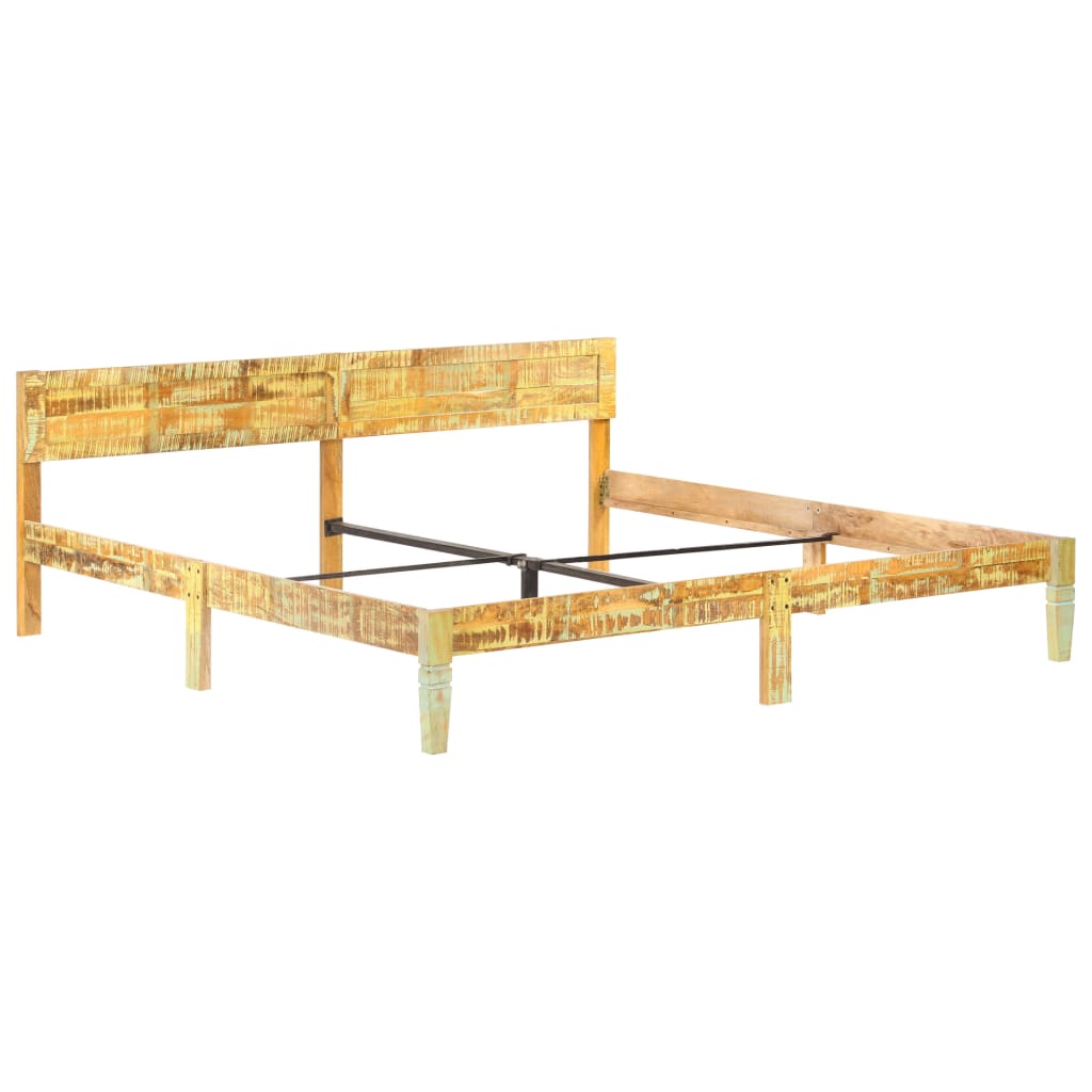Okvir za krevet od masivnog obnovljenog drva 200 x 200 cm