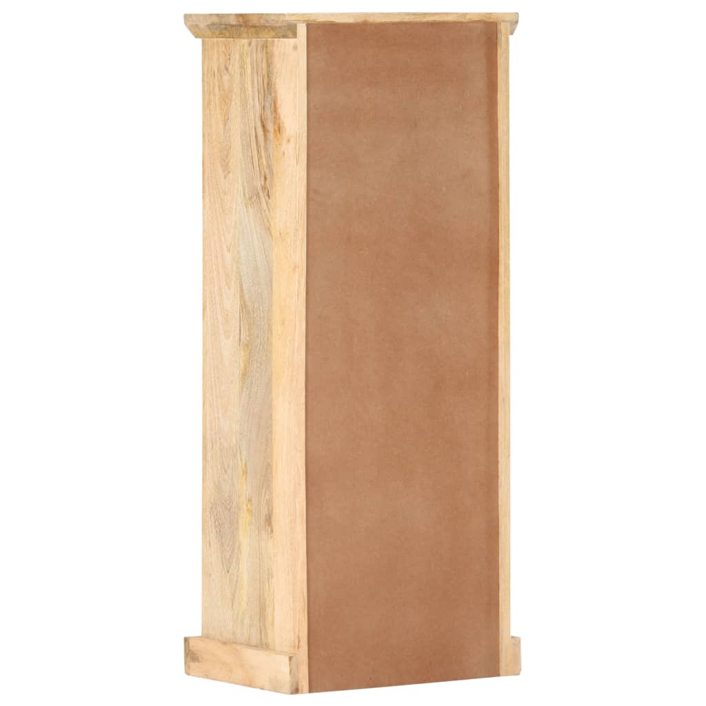 Visoka komoda s vratima 45 x 32 x 110 cm od masivnog drva manga