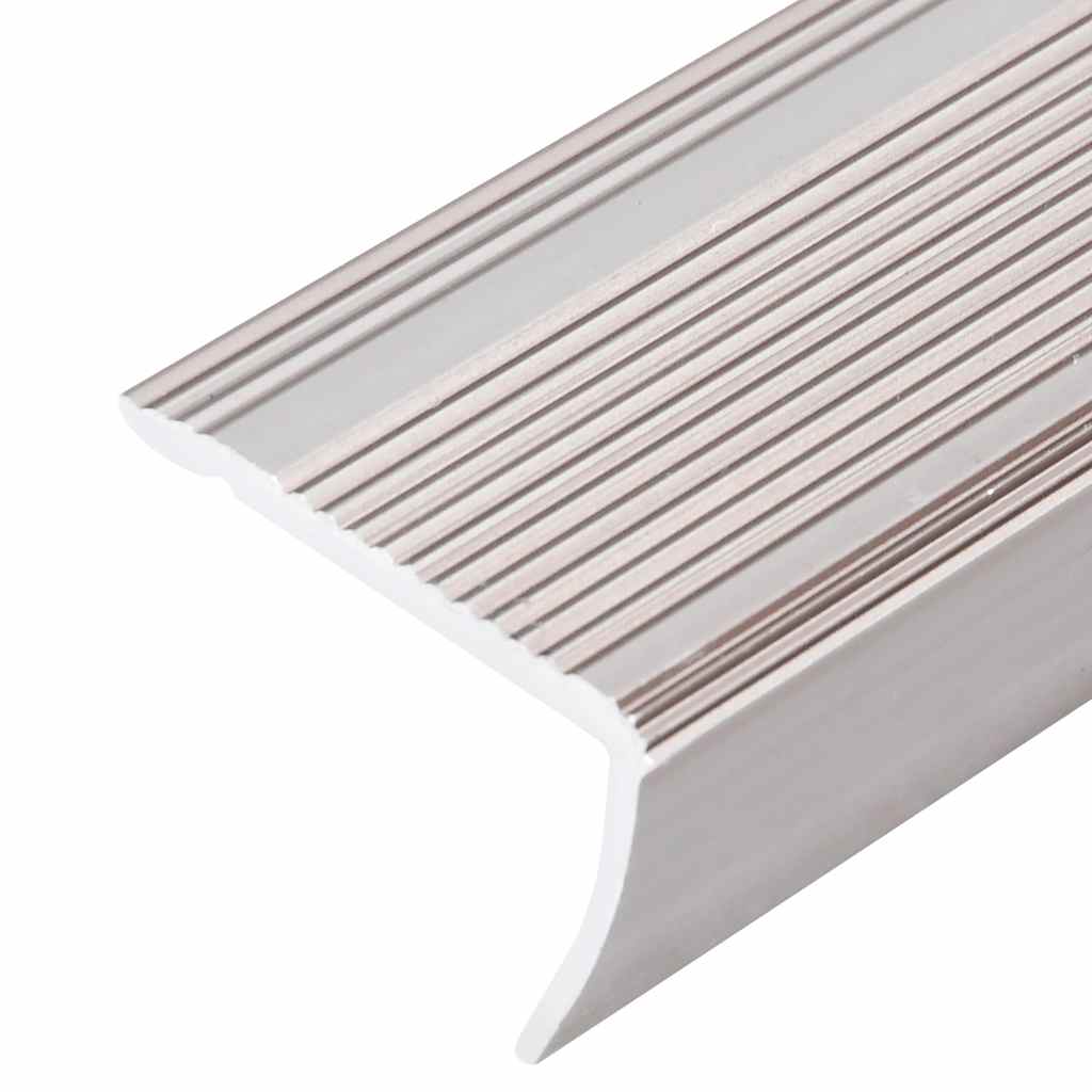 Rubnjaci za stepenice L-oblika 5 kom aluminijski 90 cm bež