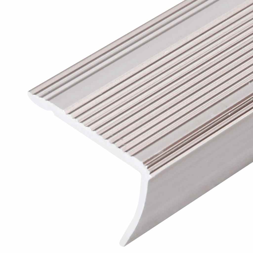 Rubnjaci za stepenice L-oblika 5 kom aluminijski 90 cm bež