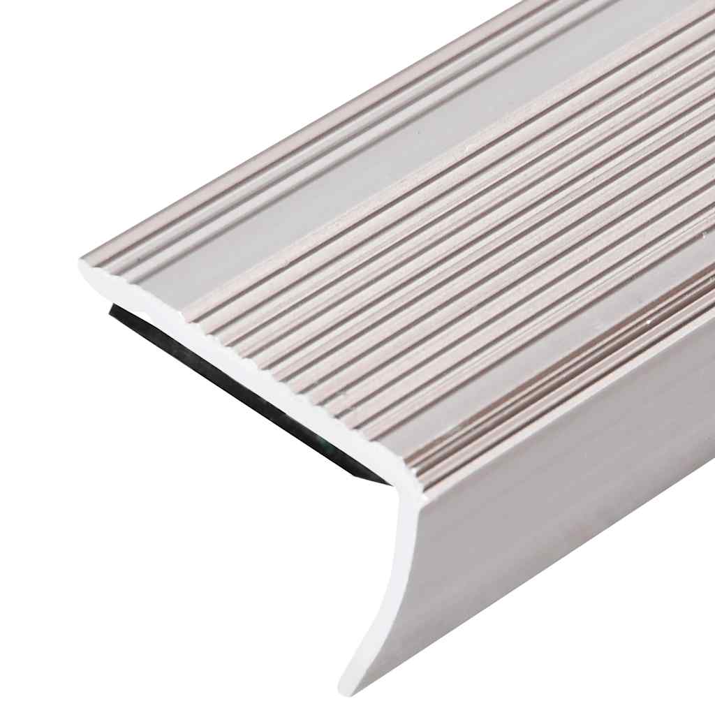 Rubnjaci za stepenice L-oblika 5 kom aluminijski 90 cm bež