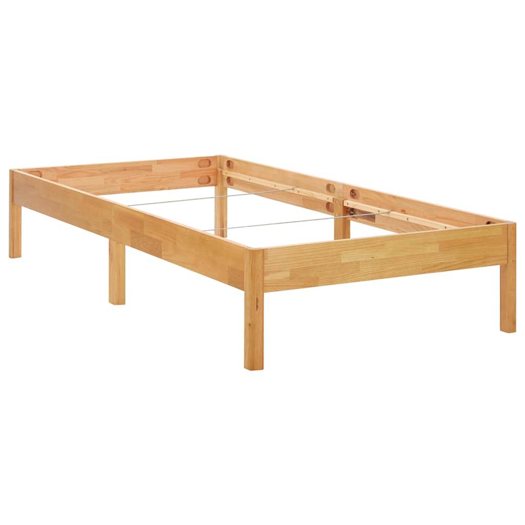 Okvir za krevet od masivne hrastovine 90 x 200 cm
