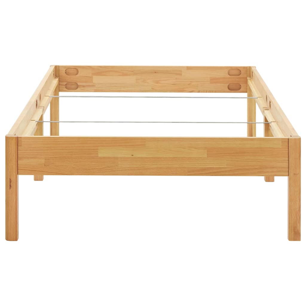 Okvir za krevet od masivne hrastovine 90 x 200 cm