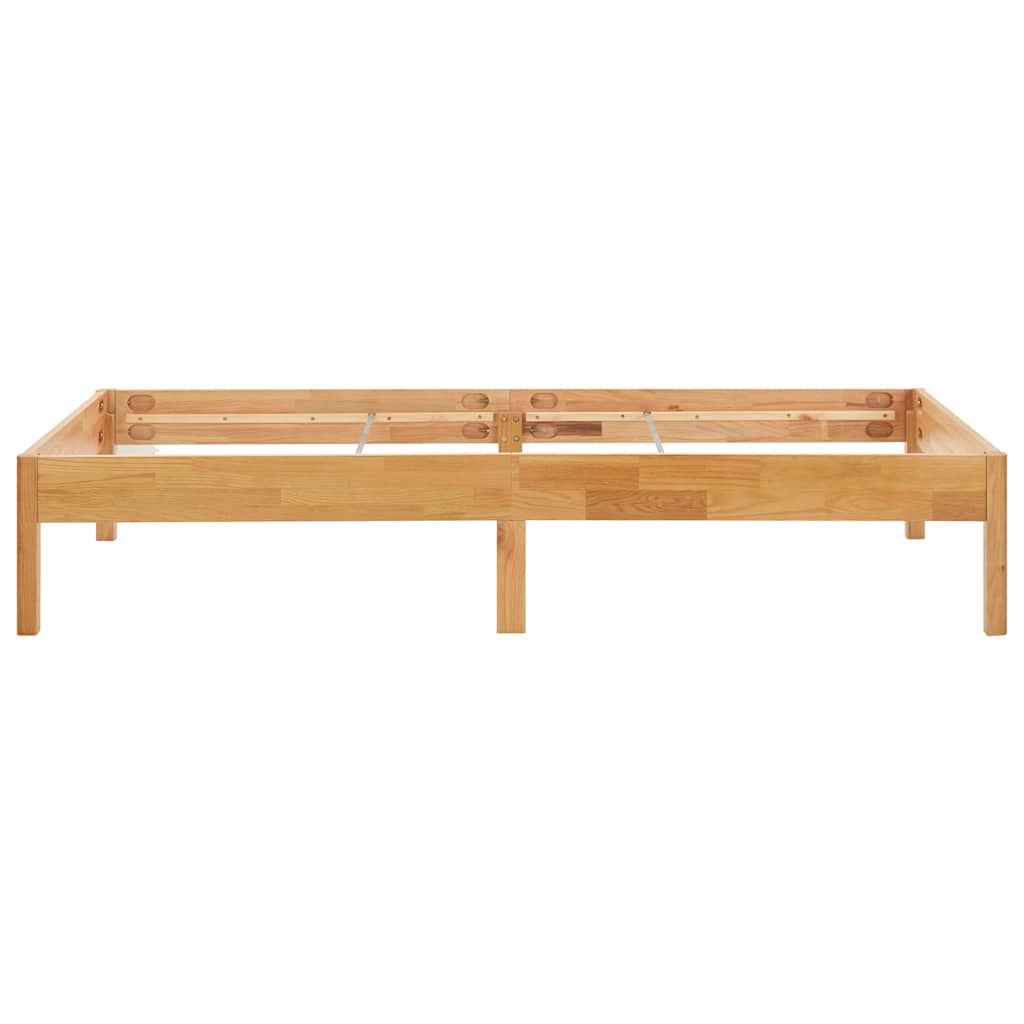 Okvir za krevet od masivne hrastovine 90 x 200 cm