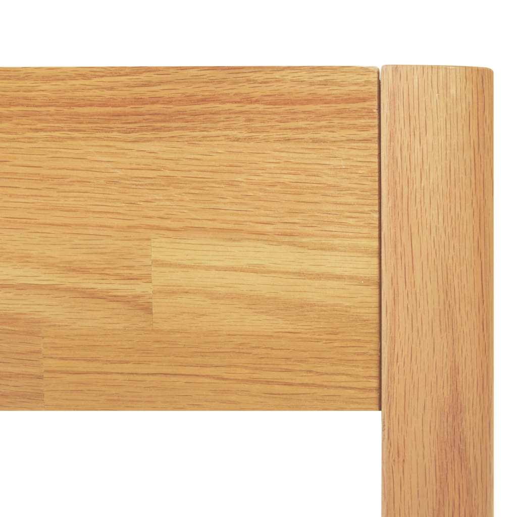 Okvir za krevet od masivne hrastovine 90 x 200 cm