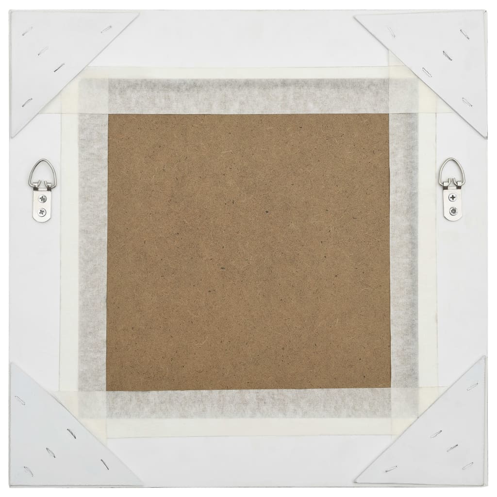 Zidno ogledalo u baroknom stilu 40 x 40 cm srebrno