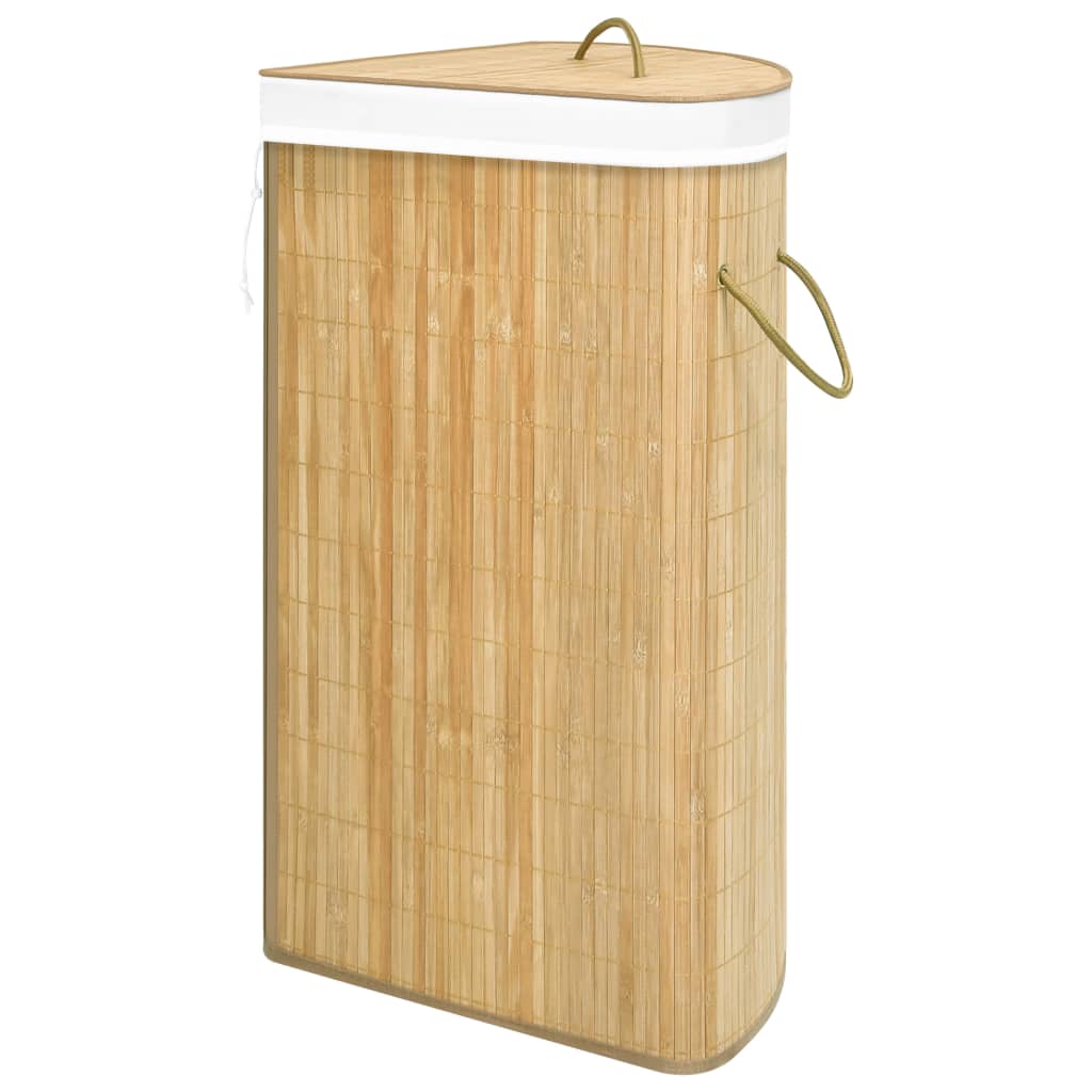 Kutna košara za rublje od bambusa 60 L
