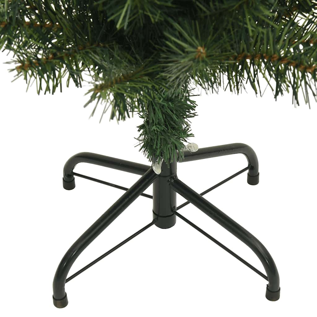 Tanko umjetno božićno drvce sa stalkom zeleno 150 cm PVC